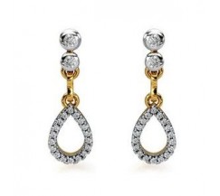 Diamond Earrings 0.44 CT / 3.50 gm Gold