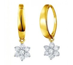 Diamond Earrings 0.33 CT / 3.00 gm Gold