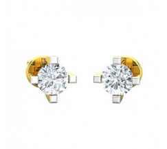 Natural Diamond Earrings 0.30 CT / 1.45 gm Gold