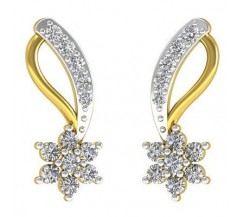 Natural Diamond Earrings 0.59 CT / 3.20 gm Gold
