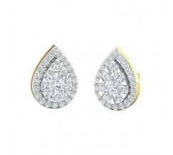 Natural Diamond Earrings 0.84 CT / 5.25 gm Gold