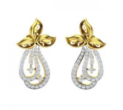Natural Diamond Earrings 1.066 CT / 7.00 gm Gold