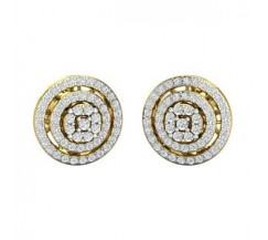 Natural Diamond Earrings 1.01 CT / 7.25 gm Gold