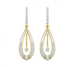 Natural Diamond Earrings 0.62 CT / 5.65 gm Gold
