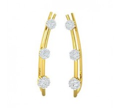 Natural Diamond Earrings 0.53 CT / 2.00 gm Gold