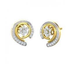 Natural Diamond Earrings 0.52 CT / 3.50 gm Gold