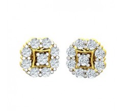 Natural Diamond Earrings 0.56 CT / 2.72 gm Gold