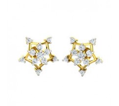 Natural Diamond Earrings 0.55 CT / 1.90 gm Gold