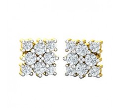 Natural Diamond Earrings 0.64 CT / 1.78 gm Gold