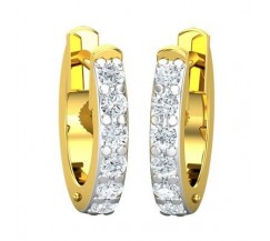 Natural Diamond Earrings 0.24 CT / 1.70 gm Gold
