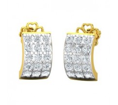 Natural Diamond Earrings 0.60 CT / 2.97 gm Gold