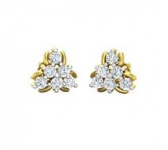 Natural Diamond Earrings 0.54 CT / 2.45 gm Gold