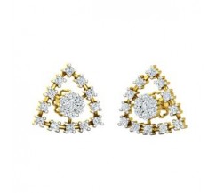 Natural Diamond Earrings 0.60 CT / 3.50 gm Gold