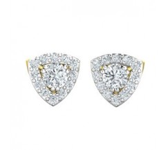 Natural Diamond Earrings 0.86 CT / 2.50 gm Gold