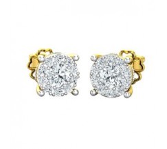 Natural Diamond Earrings 0.72 CT / 2.90 gm Gold