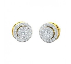 Natural Diamond Earrings 0.55 CT / 3.40 gm Gold