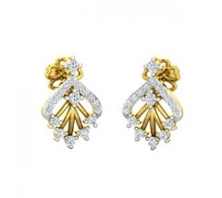 Natural Diamond Earrings 0.31 CT / 2.30 gm Gold