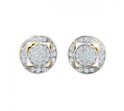 Natural Diamond Earrings 0.50 CT / 2.00 gm Gold