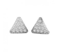 Natural Diamond Earrings 0.50 CT / 3.80 gm Gold