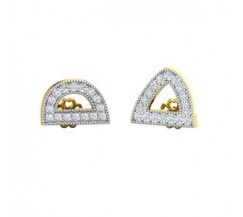 Natural Diamond Earrings 0.40 CT / 2.95 gm Gold