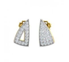 Natural Diamond Earrings 0.43 CT / 2.65 gm Gold