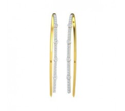 Natural Diamond Earrings 0.66 CT / 4.70 gm Gold
