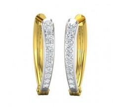 Natural Diamond Earrings 0.35 CT / 2.60 gm Gold