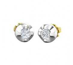 Natural Diamond Earrings 0.42 CT / 3.47 gm Gold