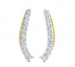 Natural Diamond Earrings 0.57 CT / 2.40 gm Gold