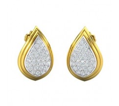 Natural Diamond Earrings 0.47 CT / 3.16 gm Gold
