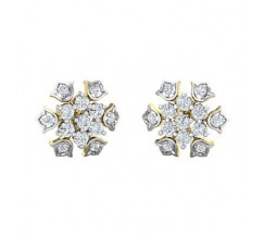 Natural Diamond Earrings 0.74 CT / 3.10 gm Gold