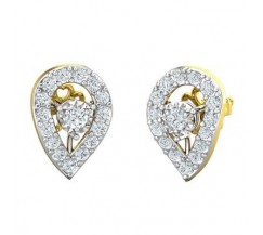 Natural Diamond Earrings 0.61 CT / 2.20 gm Gold