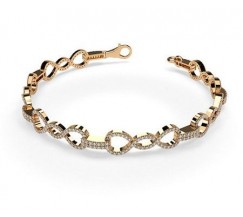 Natural Diamond Bracelets 1.57 CT / 11.30 gm Gold