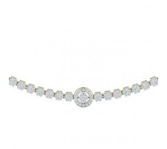 Natural Diamond Necklace 2.82 CT / 23.20 gm Gold