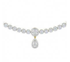 Natural Diamond Necklace 4.36 CT / 27.05 gm Gold