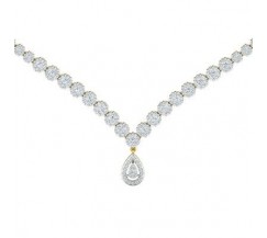 Natural Diamond Necklace 4.11 CT / 26.42 gm Gold