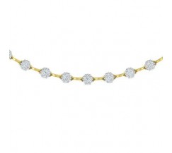 Natural Diamond Necklace 2.76 CT / 21.50 gm Gold