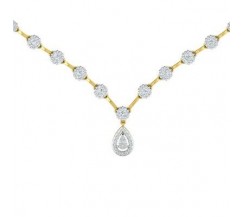 Natural Diamond Necklace 2.12 CT / 20.09 gm Gold
