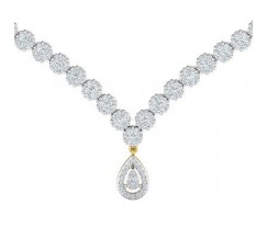 Natural Diamond Necklace 5.85 CT / 33.86 gm Gold