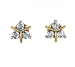 Diamond Earrings 0.3 CT / 3.24 gm Gold