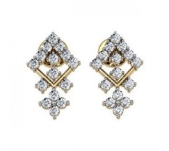 Diamond Earrings 0.59 CT /  3.18 gm Gold