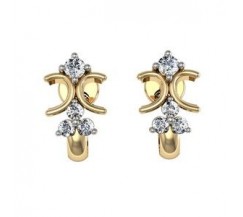 Diamond Earrings 0.27 CT / 2.60 gm Gold