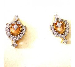 Diamond Earrings 0.46 CT / 4.01 gm Gold