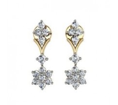 Diamond Earrings 0.63 CT / 3.77 gm Gold