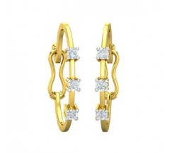 Natural Diamond Earrings 0.12 CT / 1.73 gm Gold
