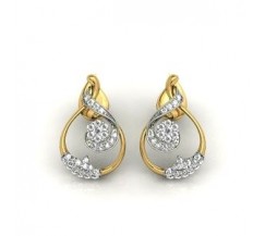 Diamond Earrings 0.89 CT / 8 gm Gold