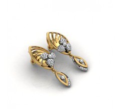 Diamond Earrings 0.75 CT / 9 gm Gold