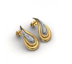 Diamond Earrings 0.33 CT /  6 gm Gold