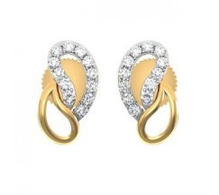 Natural Diamond Earrings 0.19 CT / 2.90 gm Gold