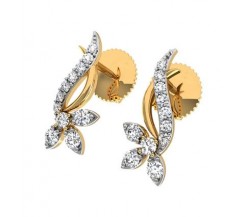 Natural Diamond Earrings 0.21 CT / 2.10 gm Gold